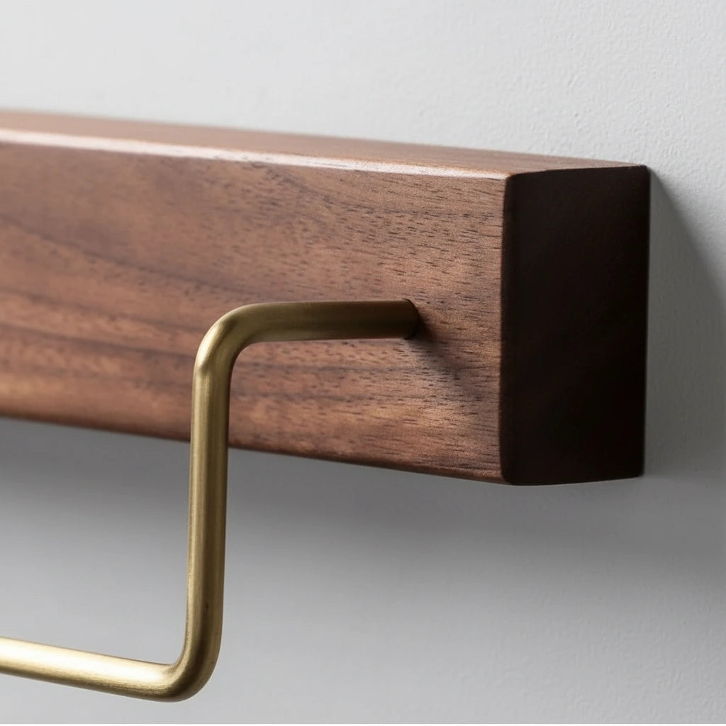Barre Simple Porte-serviette Bois - DETAIL [STUDIO:DETAIL]