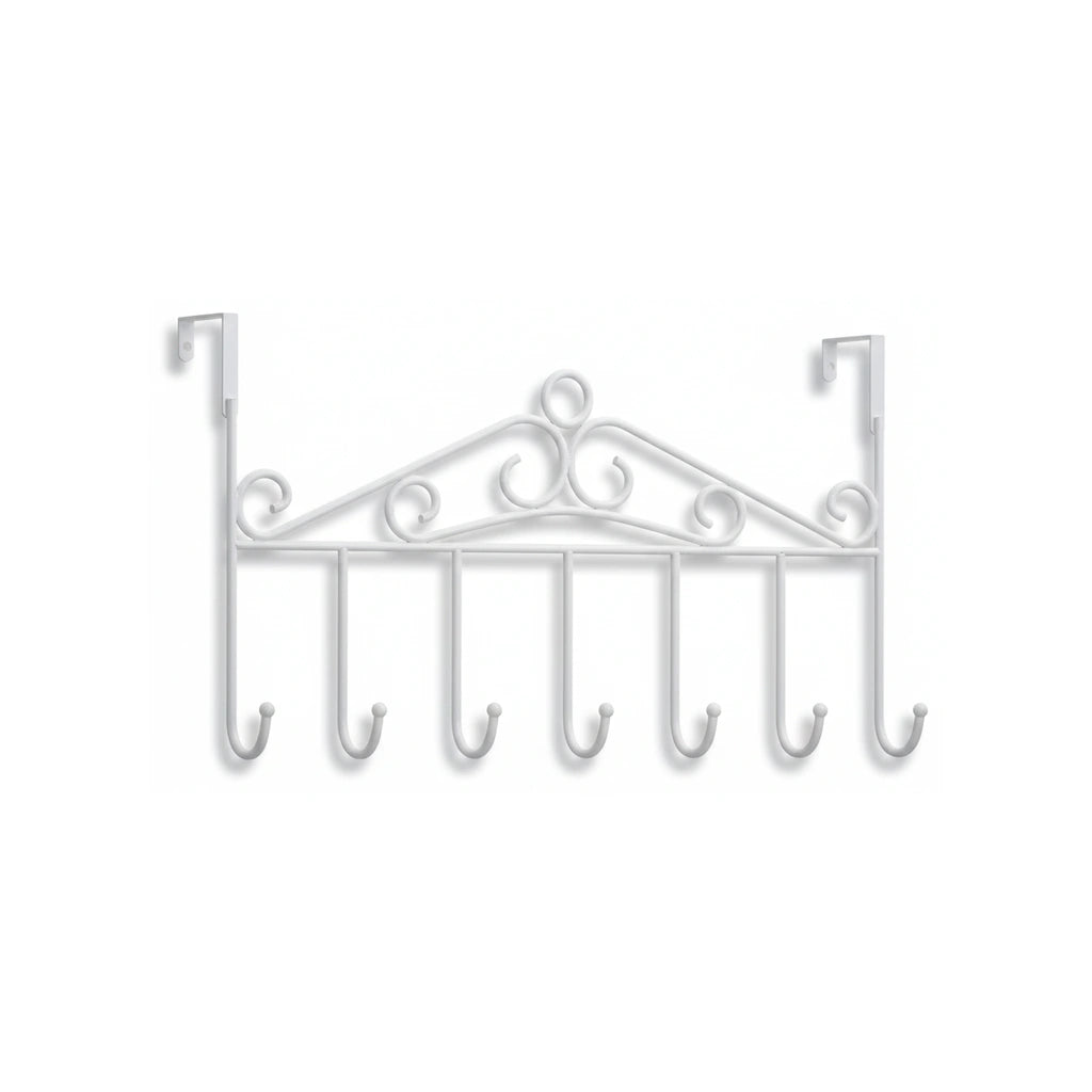 Porte-serviette Fer Forgé Blanc - FOND-BLANC [STUDIO:FOND-BLANC]