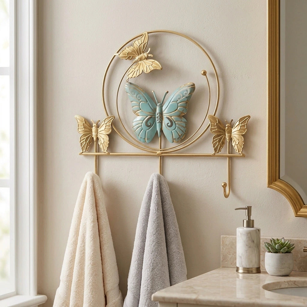 Porte-serviette Fer Forgé Mural - DECOR [STUDIO:DECOR]