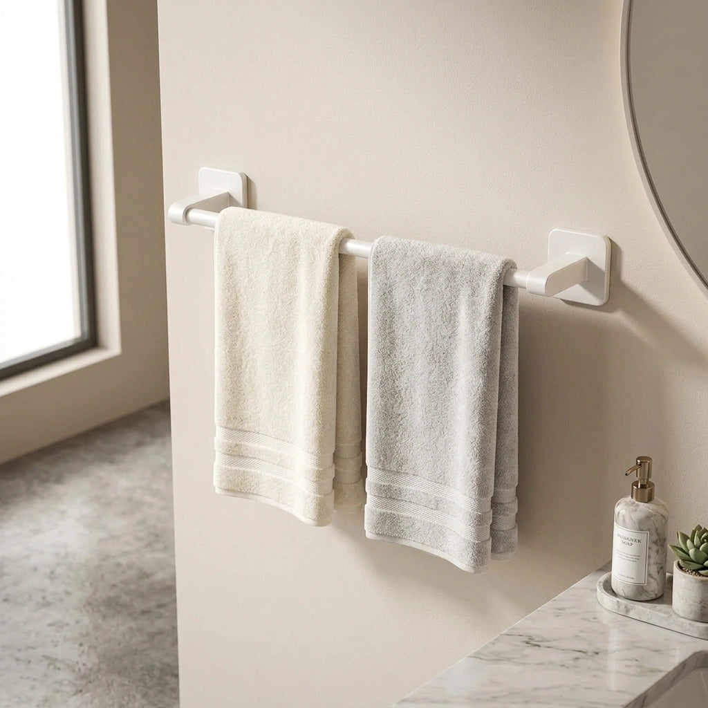 Porte-serviette Mural Blanc Design - DECOR [STUDIO:DECOR]