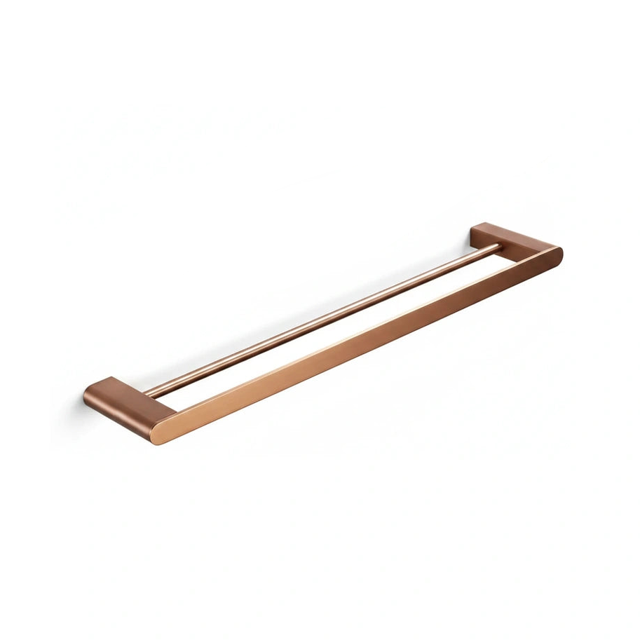 Porte-serviette Inox Deux Barres - FOND-BLANC [STUDIO:FOND-BLANC]