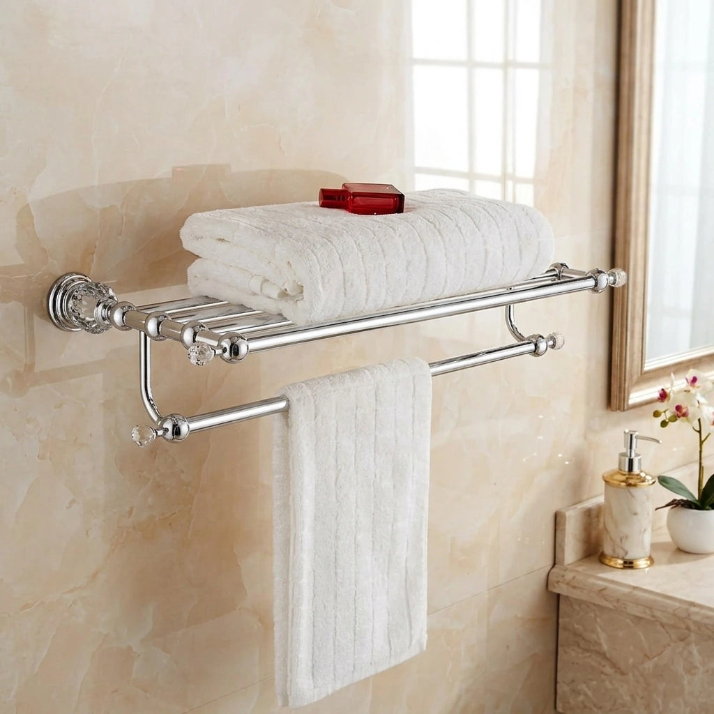 Porte-serviette Inox Et Verre - DECOR [STUDIO:DECOR]