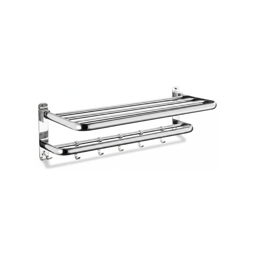 Porte-serviette Chromé 40 Cm - FOND-BLANC [STUDIO:FOND-BLANC]