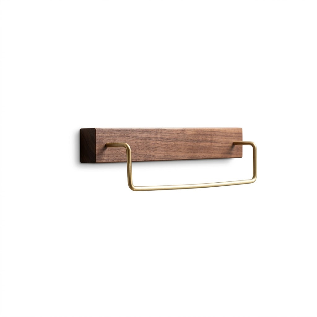 Barre Simple Porte-serviette Bois