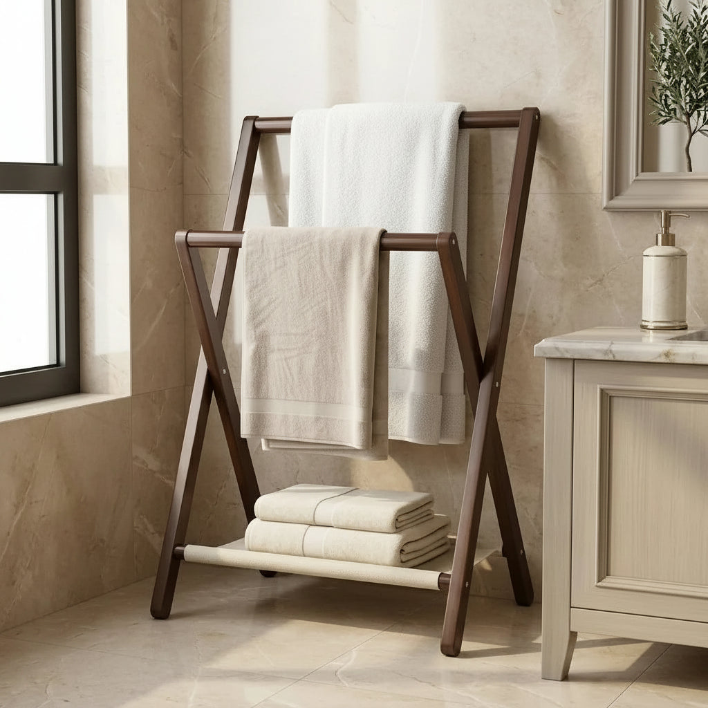 Porte-serviette Sur Pied Pliable