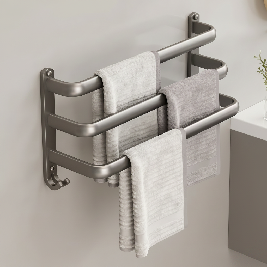 Porte-serviette Gris Anthracite