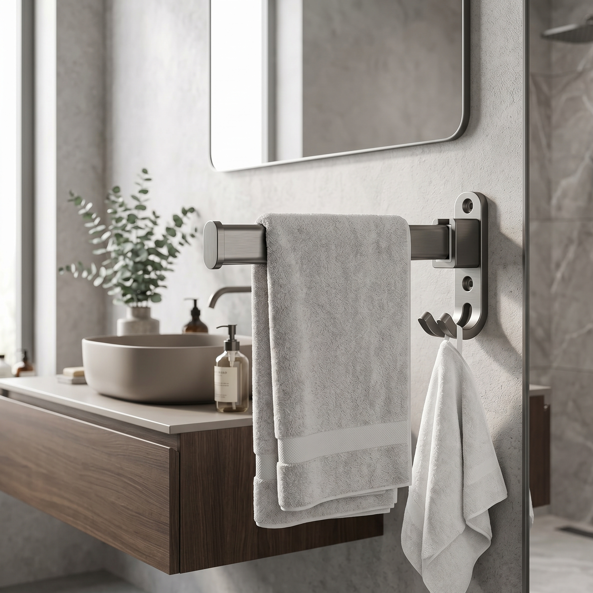 Porte-serviette Escamotable