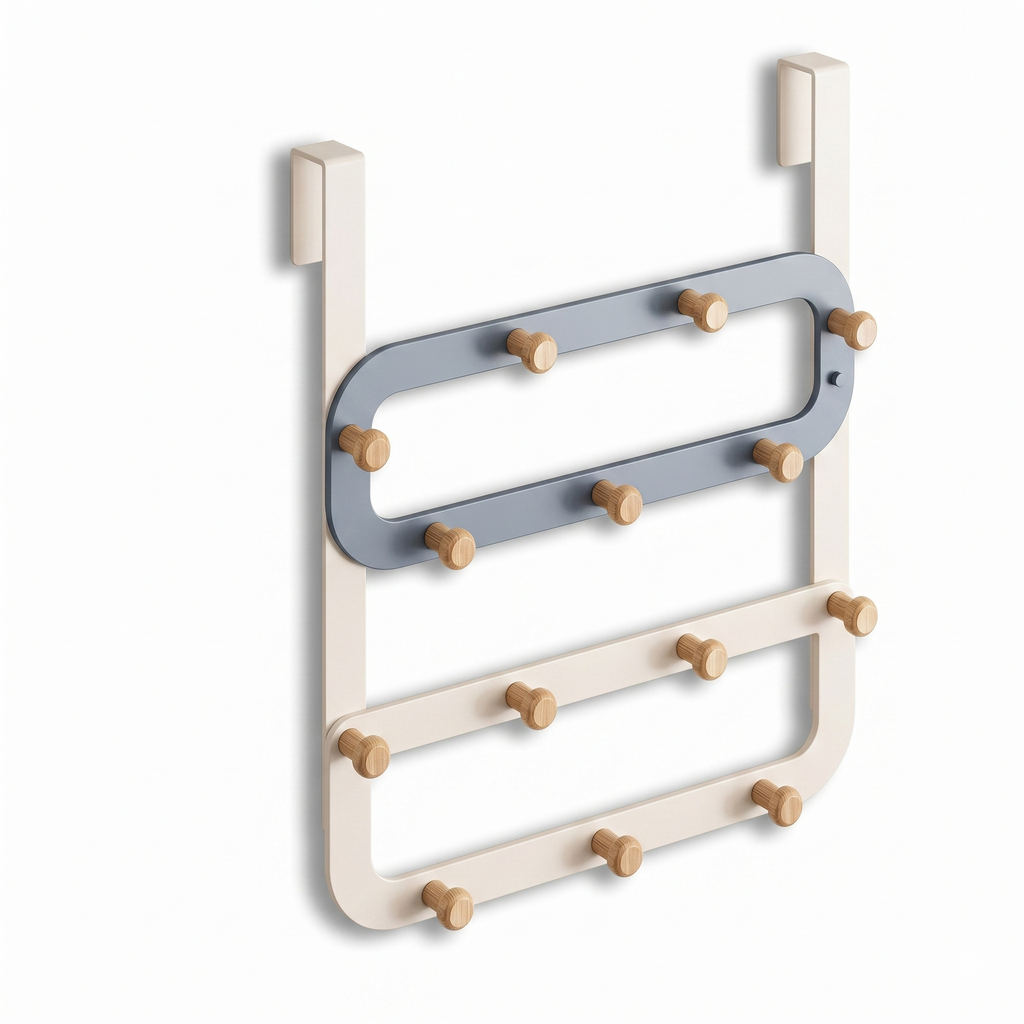 Porte-serviette Paroi Douche Bois