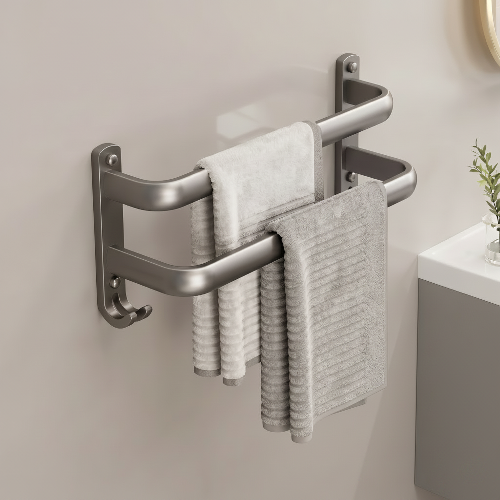 Porte-serviette Gris Anthracite