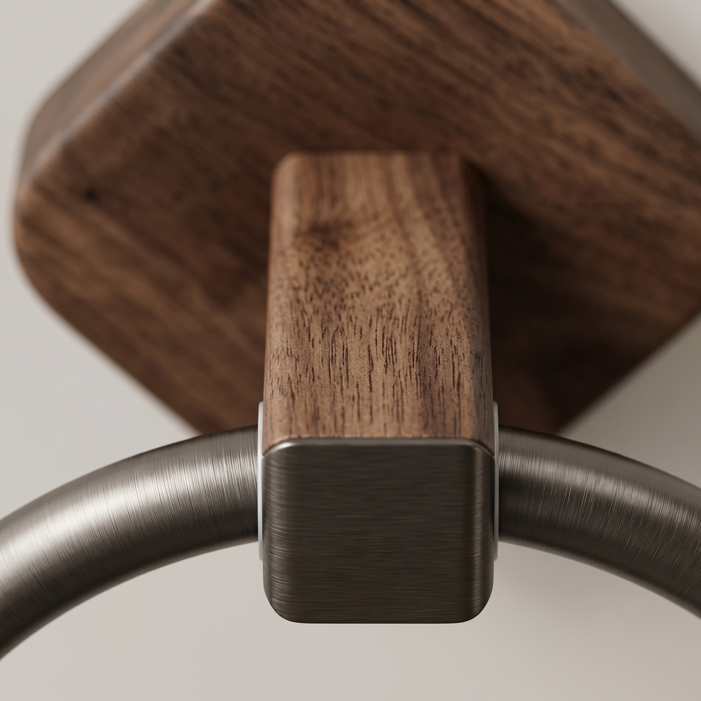 Anneau Porte-serviette Bois