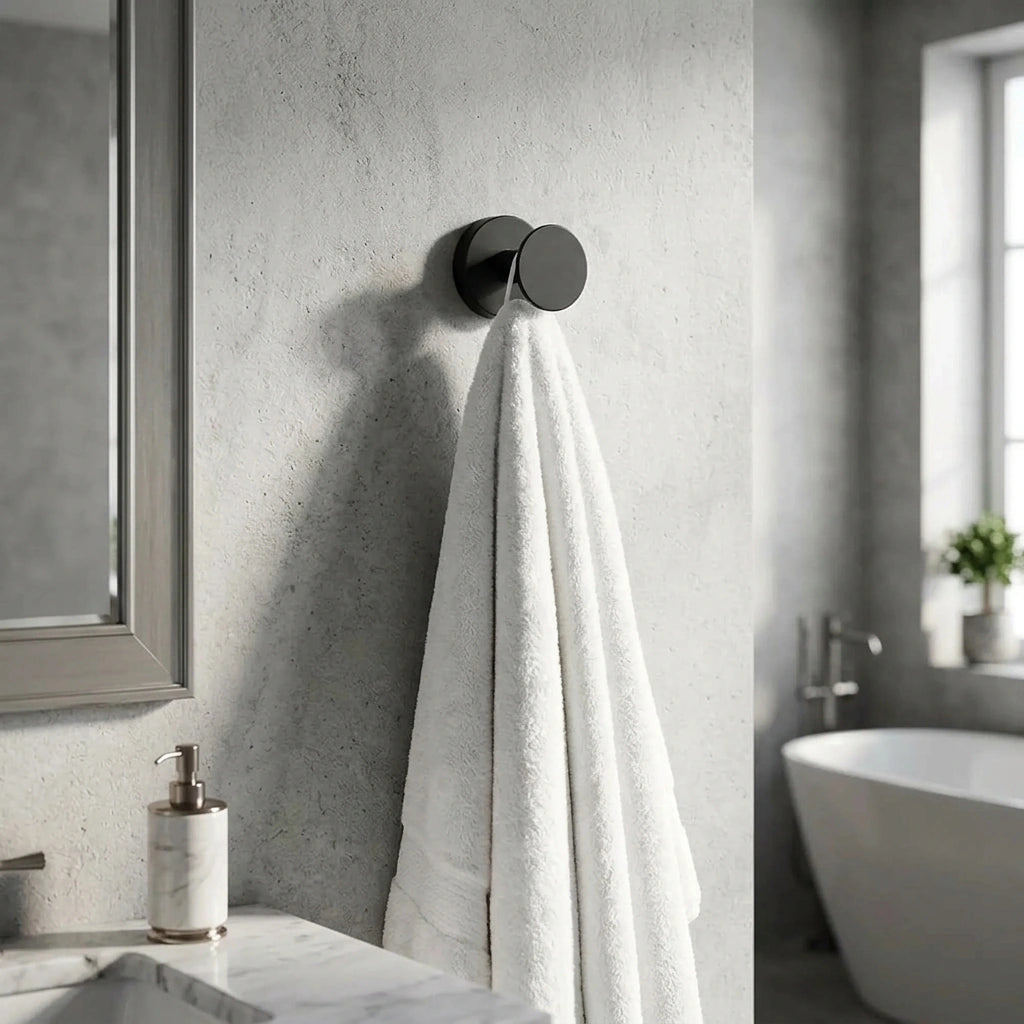 Porte-serviette Rond Noir - DECOR [STUDIO:DECOR]