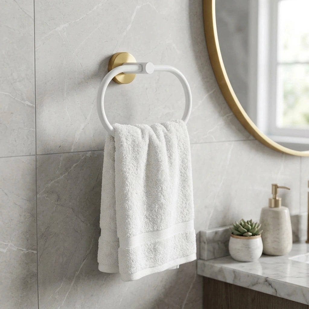 Anneau Porte-serviette Blanc 3