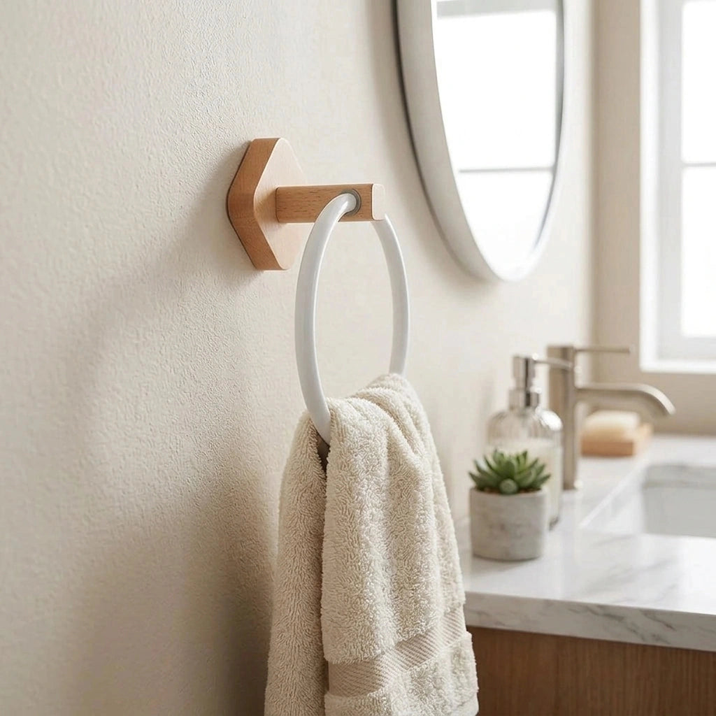 Anneau Porte-serviette Bois 3