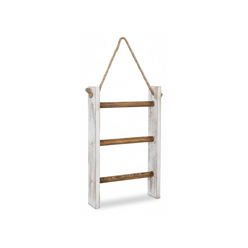 Échelle Porte-serviette Bois Blanc 1