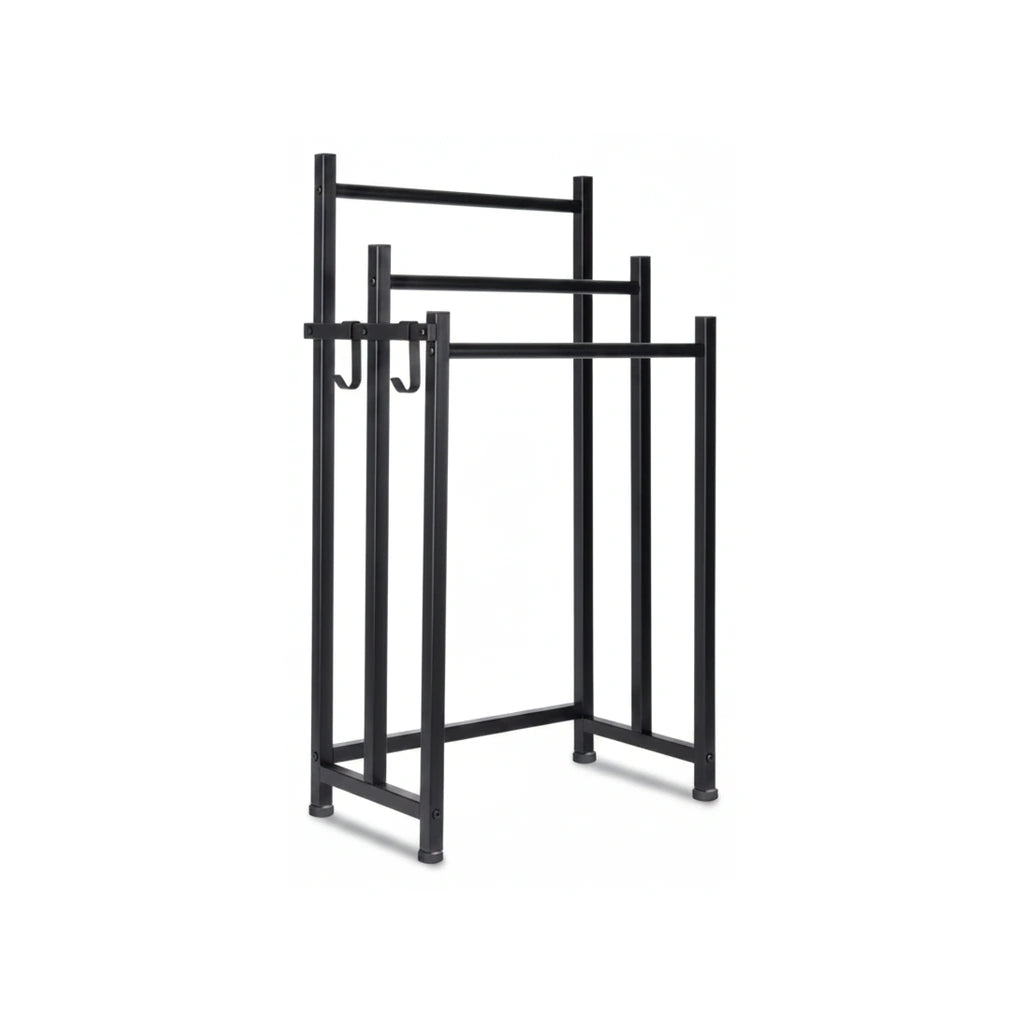 Porte-serviette Noir Sur Pied - FOND-BLANC [STUDIO:FOND-BLANC]