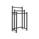 Porte-serviette Noir Sur Pied