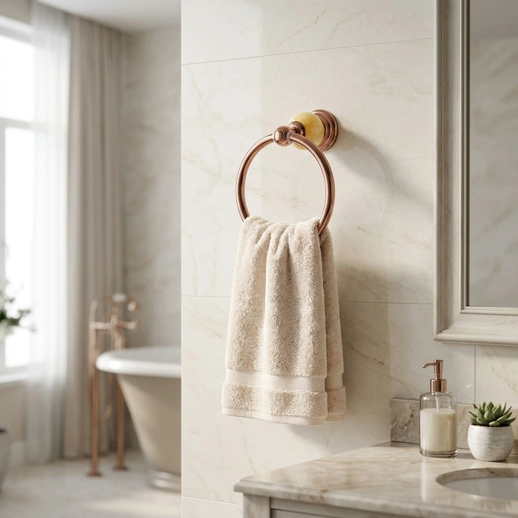 Porte-serviette Cuivre Rosé Design - DECOR [STUDIO:DECOR]