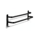 Porte-serviette Double Noir