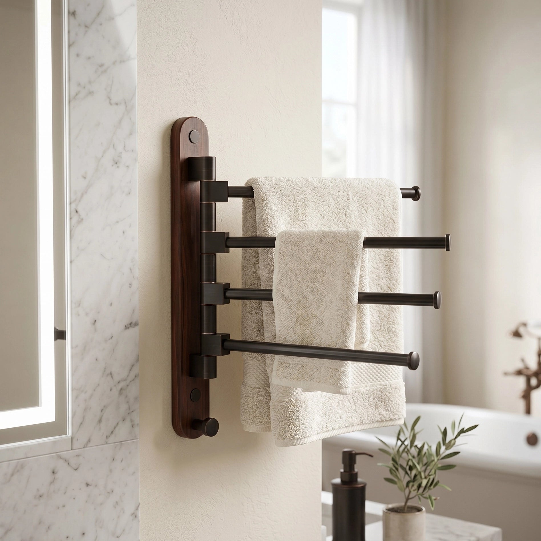 Porte-serviette 5 Barres Pivotantes 12