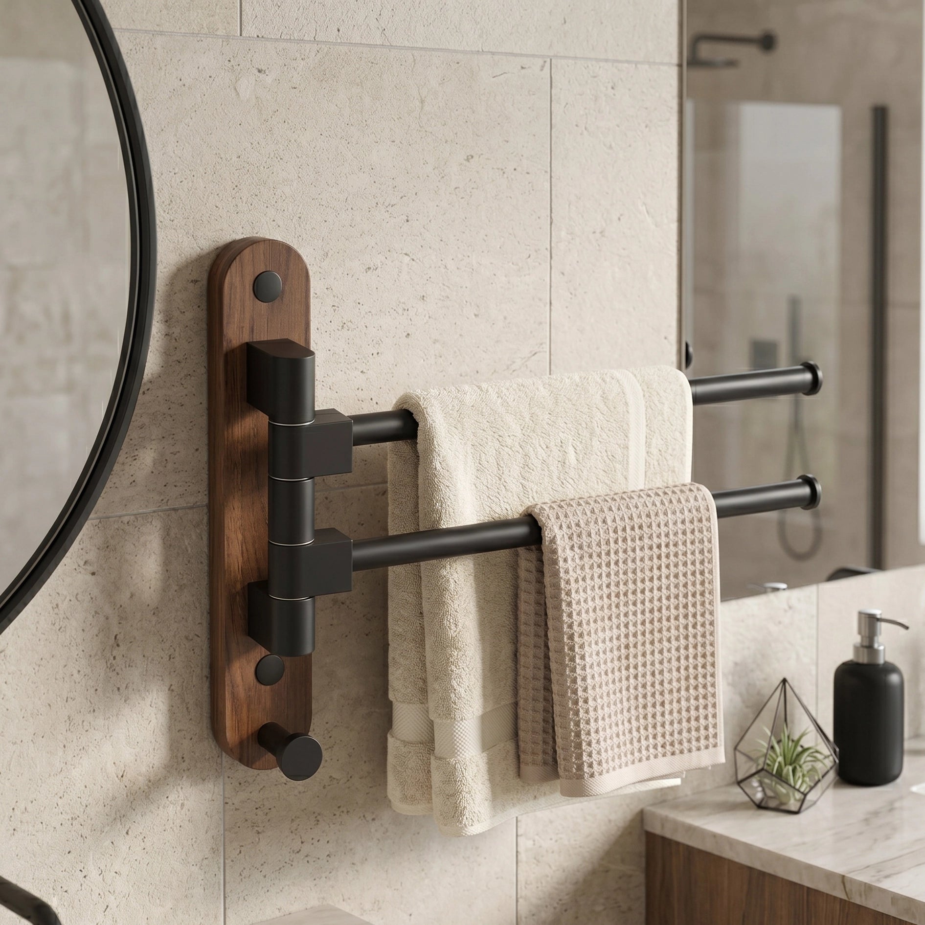 Porte-serviette 5 Barres Pivotantes 3