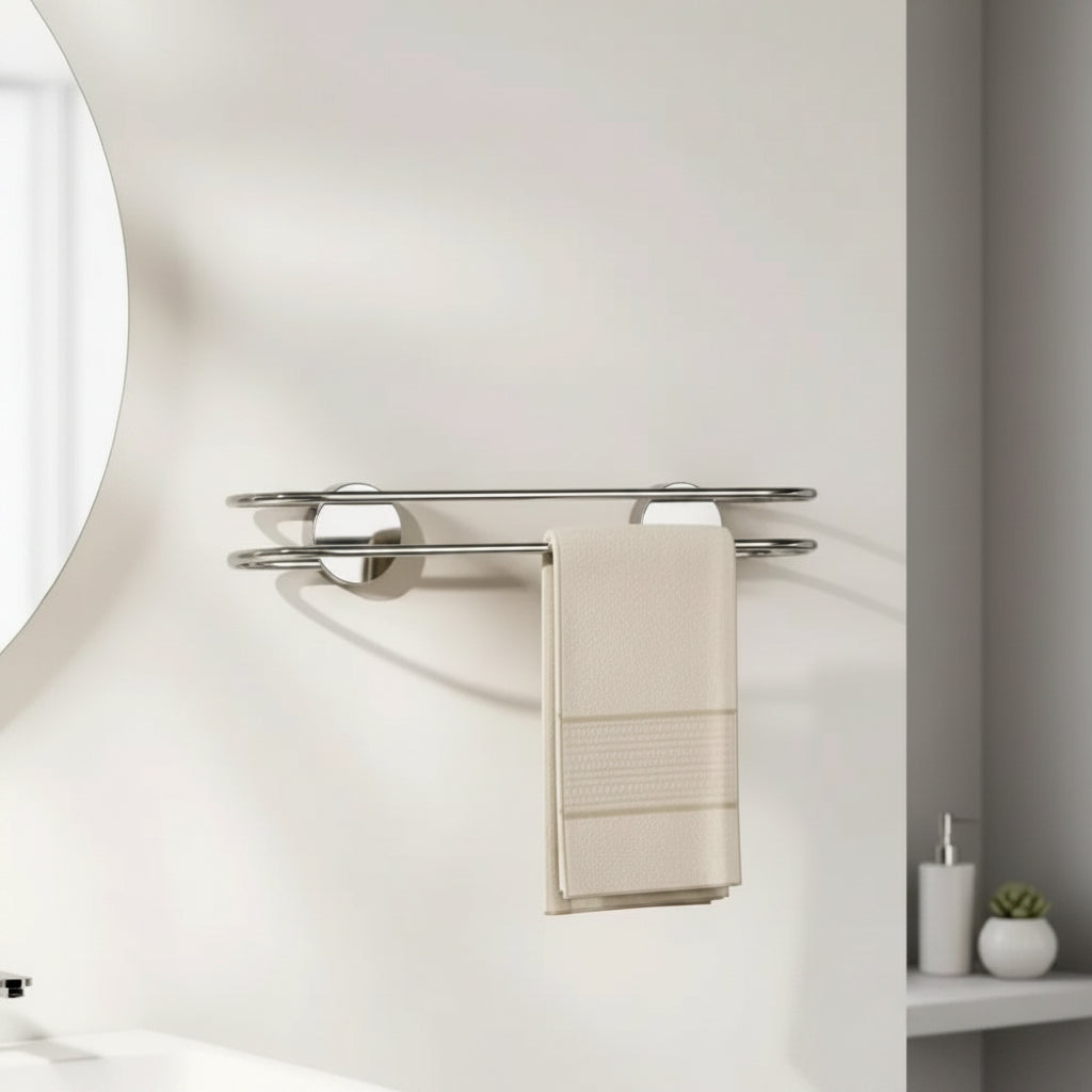 Porte-serviette Adhésif En Inox 1