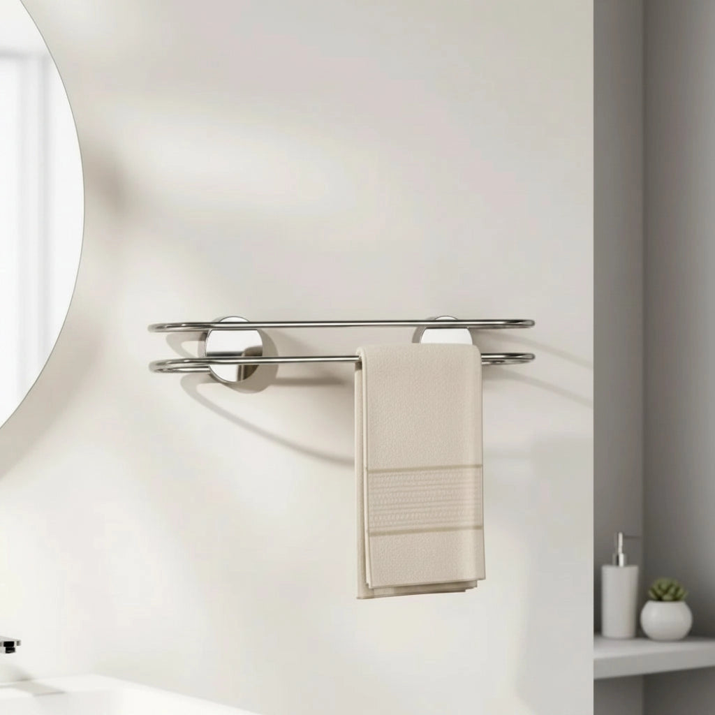Porte-serviette Adhésif En Inox 2