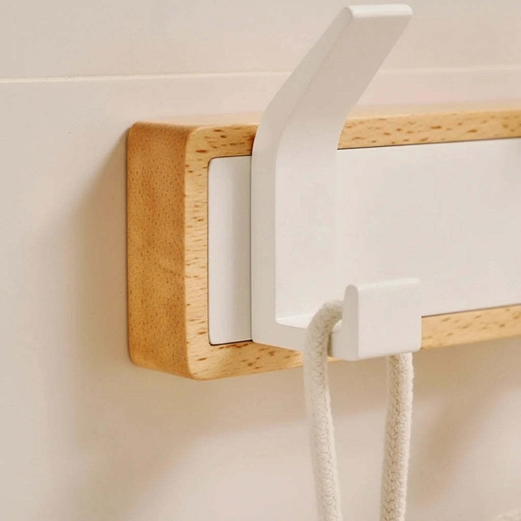 Porte-serviette Bois Blanc 2