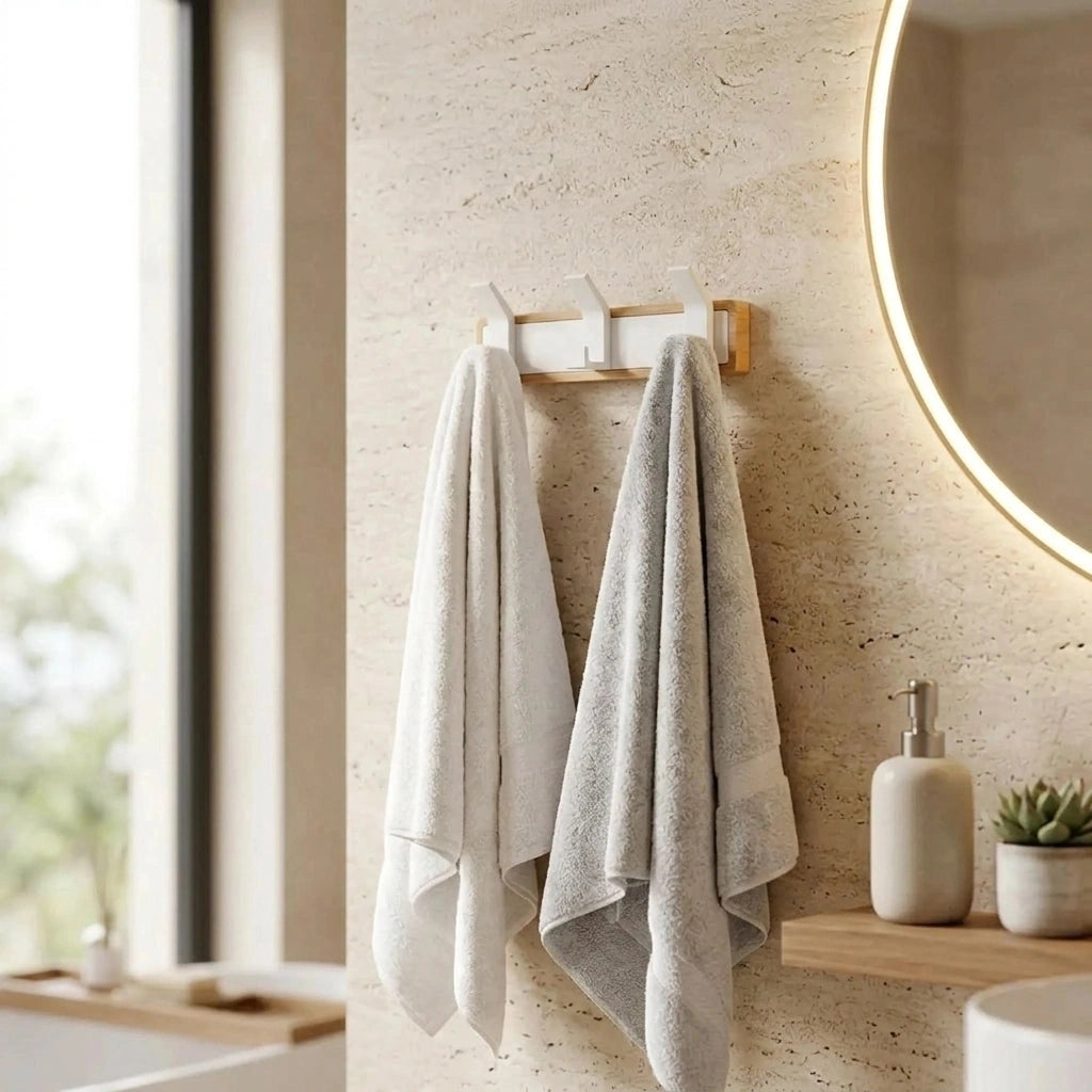 Porte-serviette Bois Blanc 3