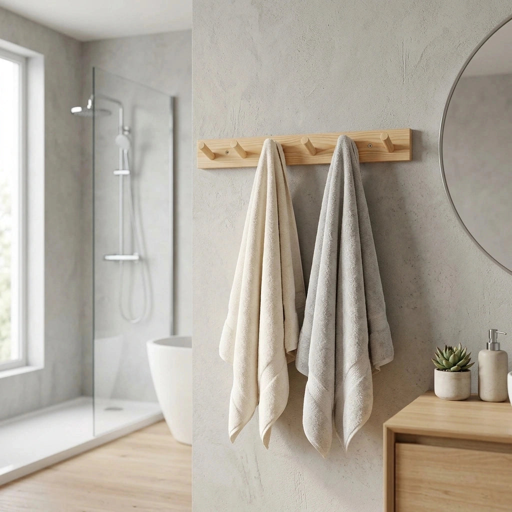 Porte-serviette Bois Pin 3