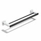 Porte-serviette Double Barres Noir