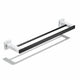 Porte-serviette Double Barres Noir
