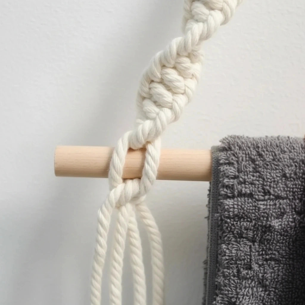 Porte-serviette En Macramé 2