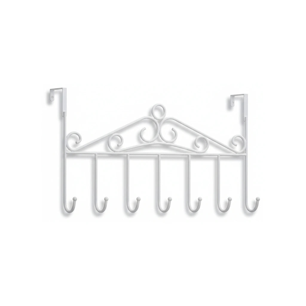 Porte-serviette Fer Forgé Blanc 1