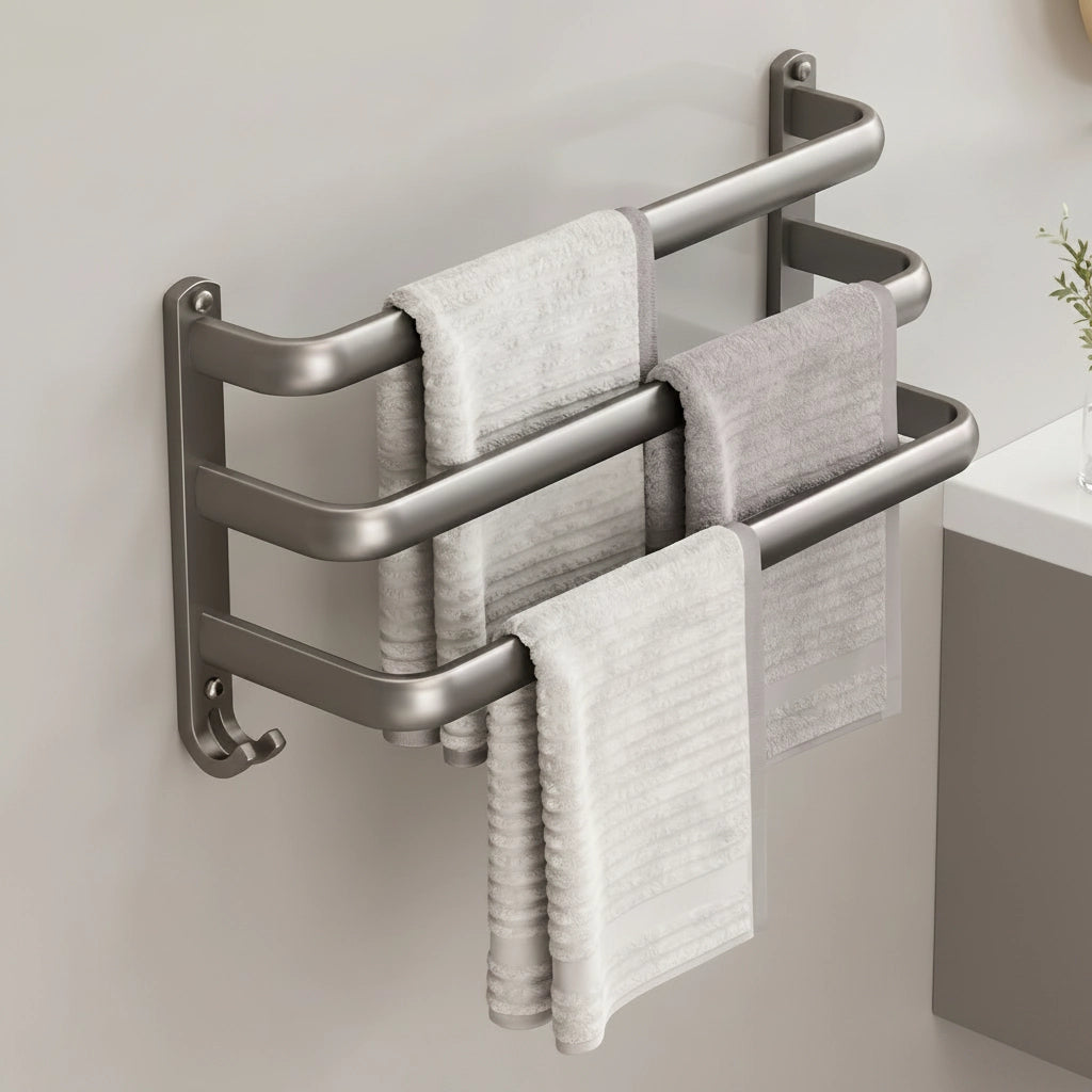 Porte-serviette Gris Anthracite 6