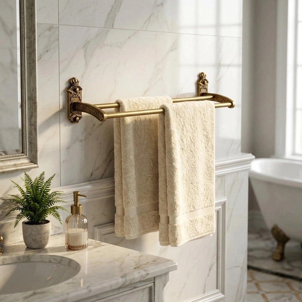 Porte-serviette Laiton Antique 2