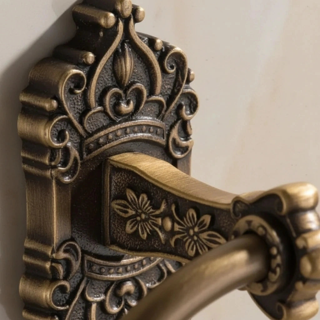 Porte-serviette Laiton Vieilli 2