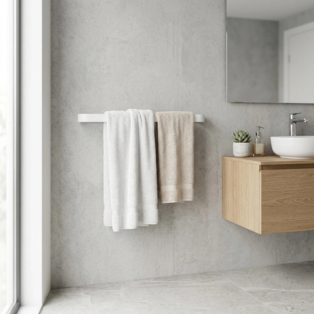 Porte-serviette Métal Blanc 3