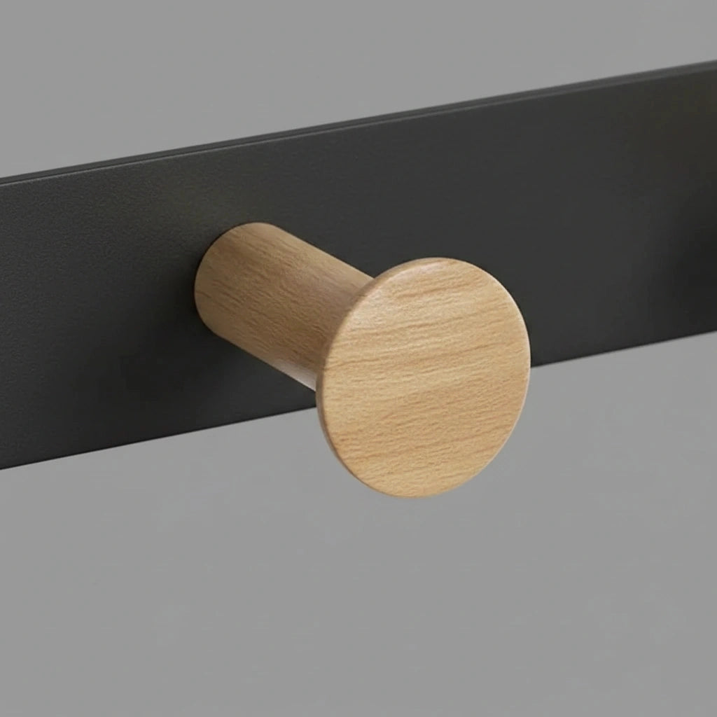 Porte-serviette Métal Sur Porte 2
