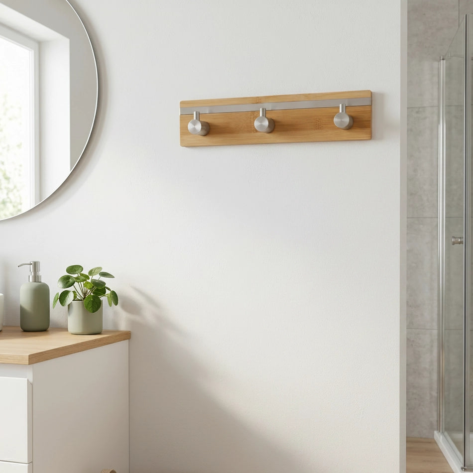 Porte-serviette Mural Bambou 3