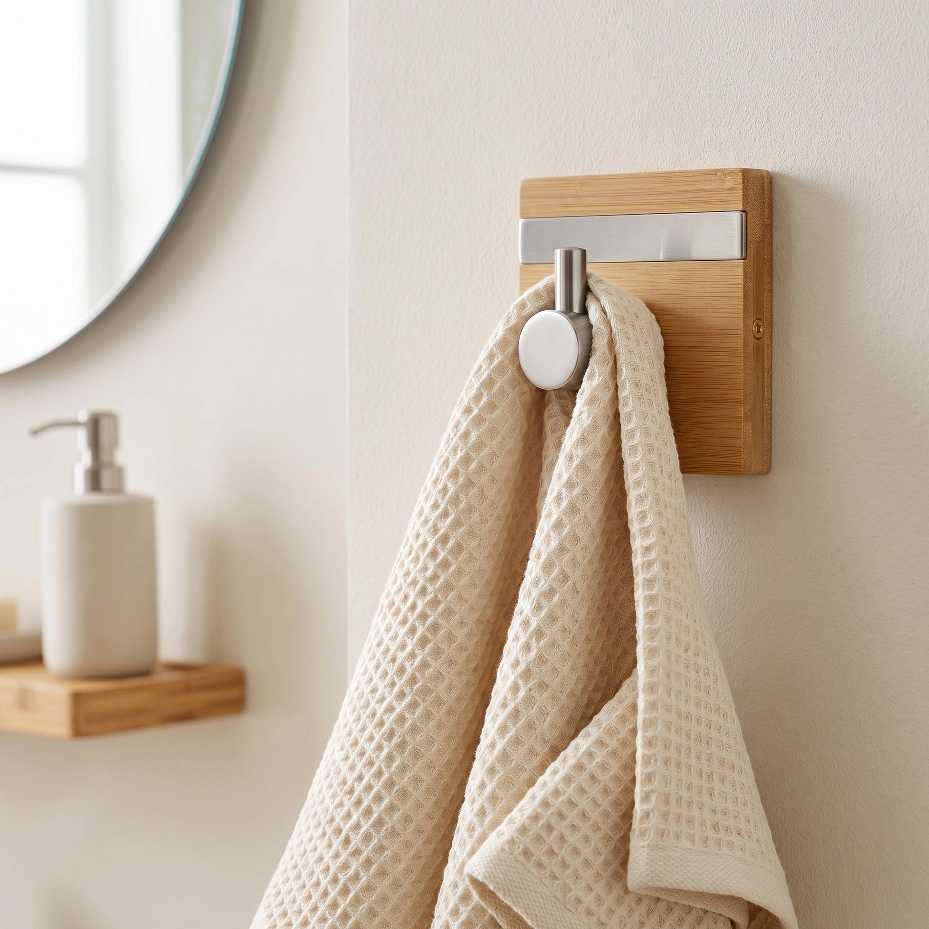 Porte-serviette Mural Bambou 6