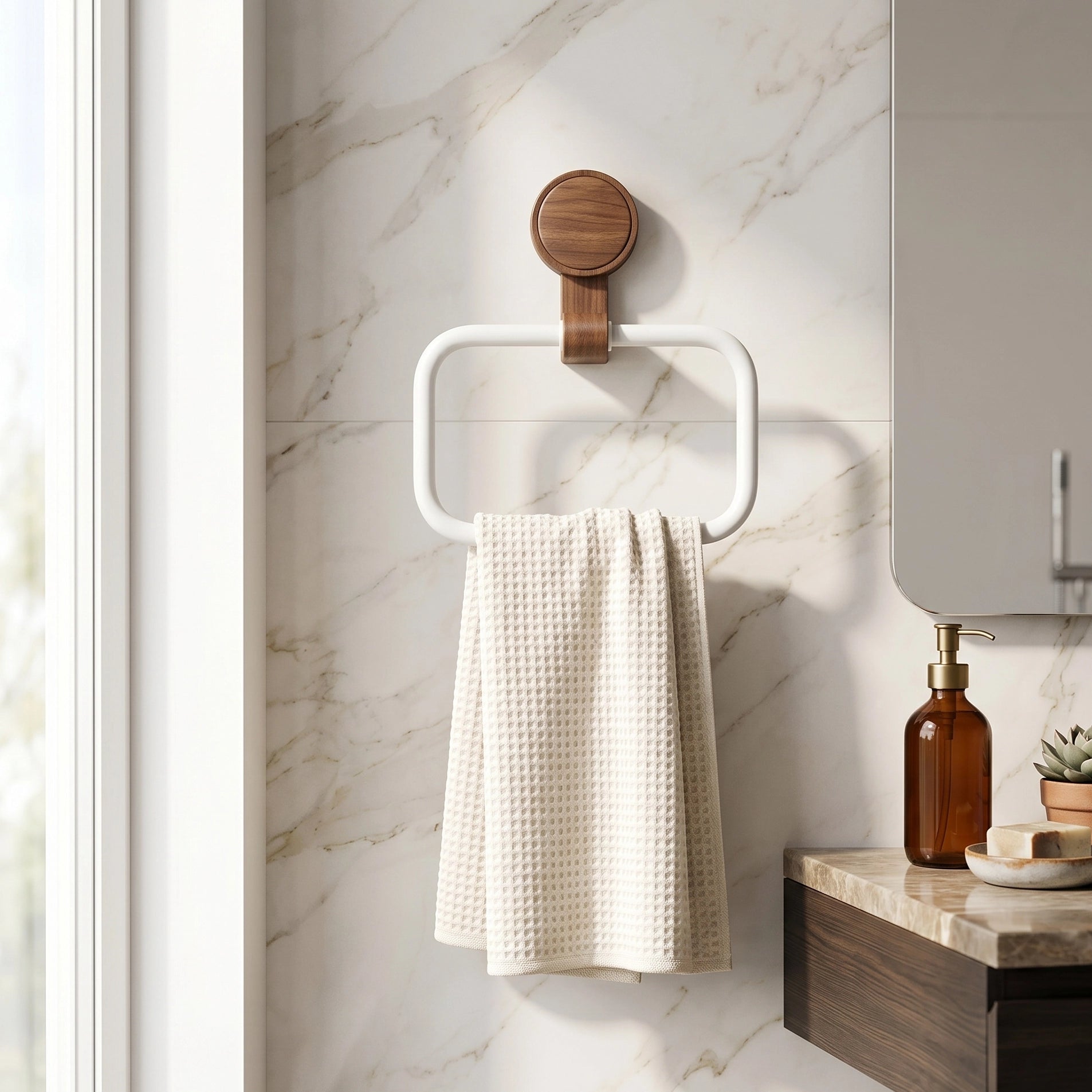 Porte-serviette Mural Simple 6