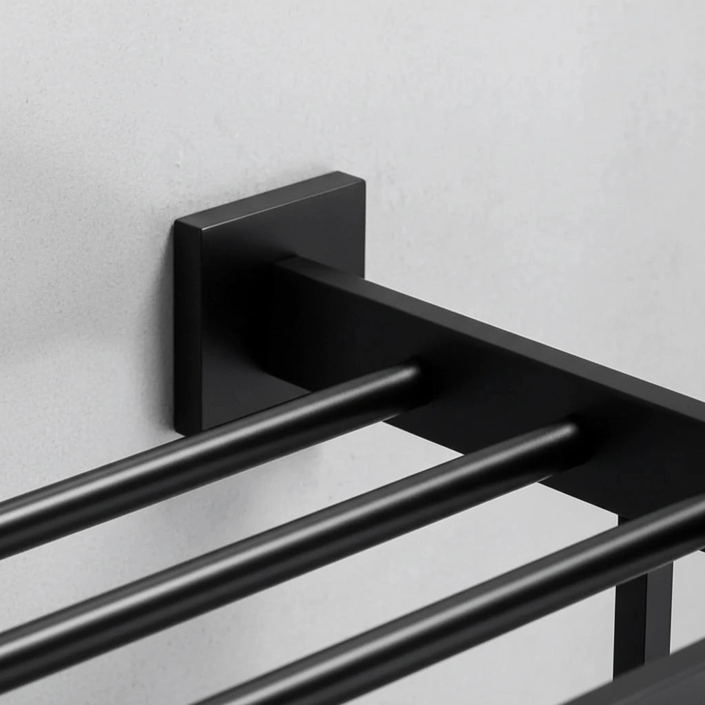 Porte-serviette Noir Mat 2