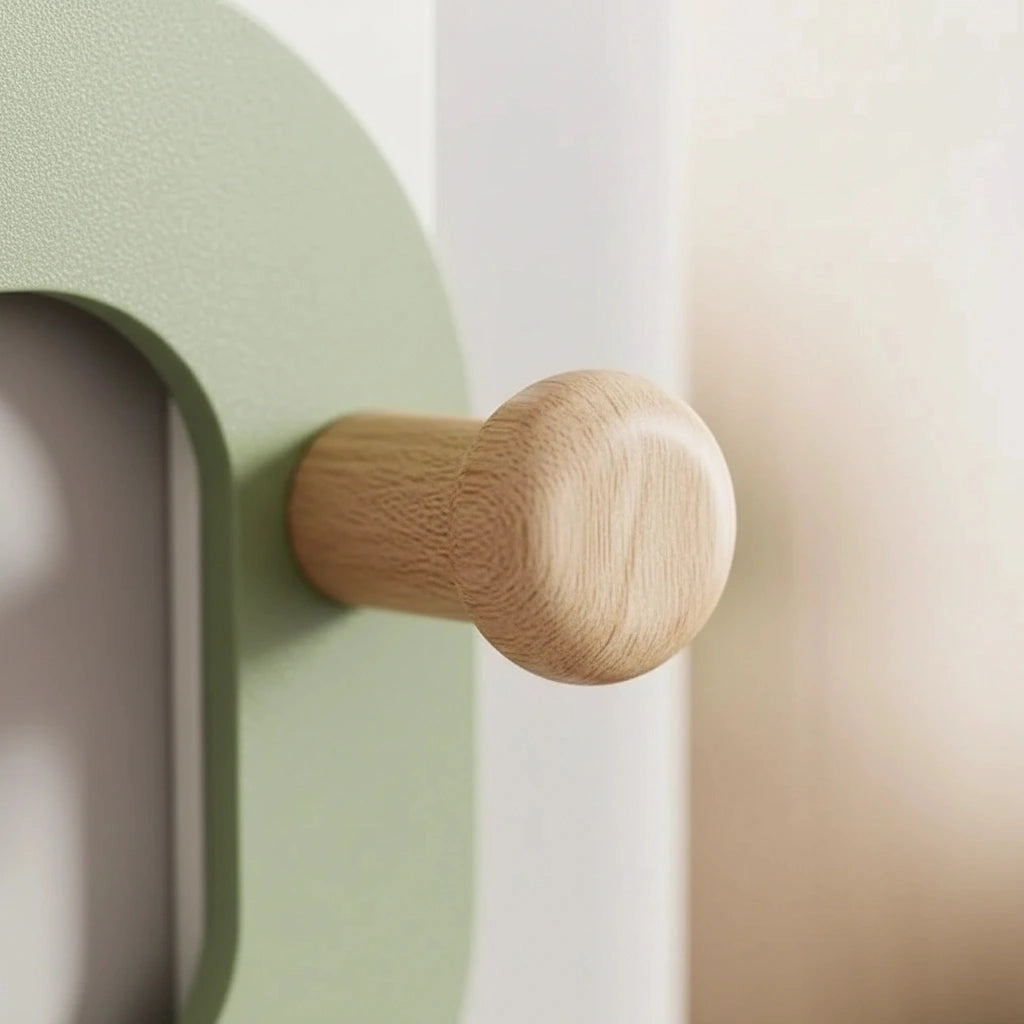 Porte-serviette Paroi Douche Bois 2