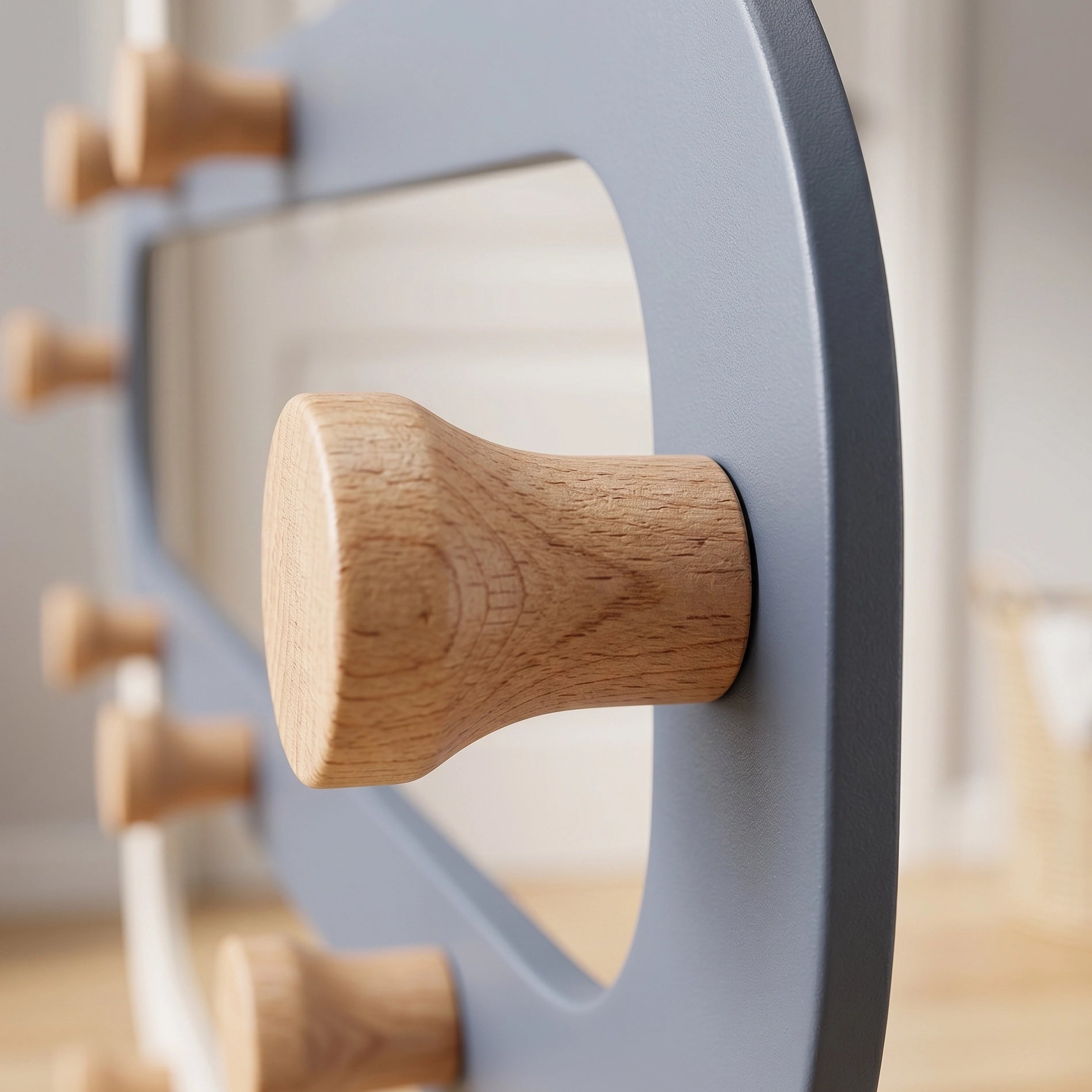 Porte-serviette Paroi Douche Bois 5