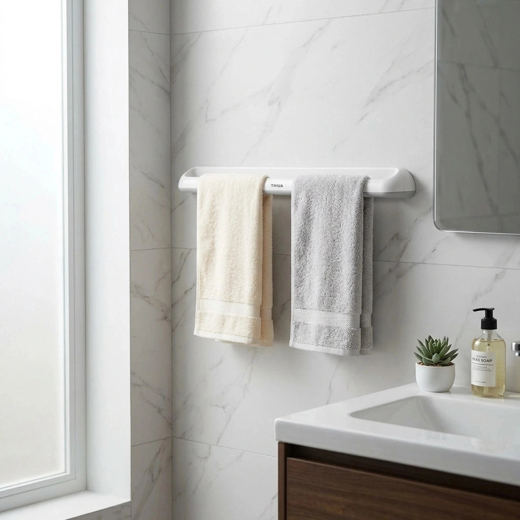 Porte-serviette Plastique Blanc 3