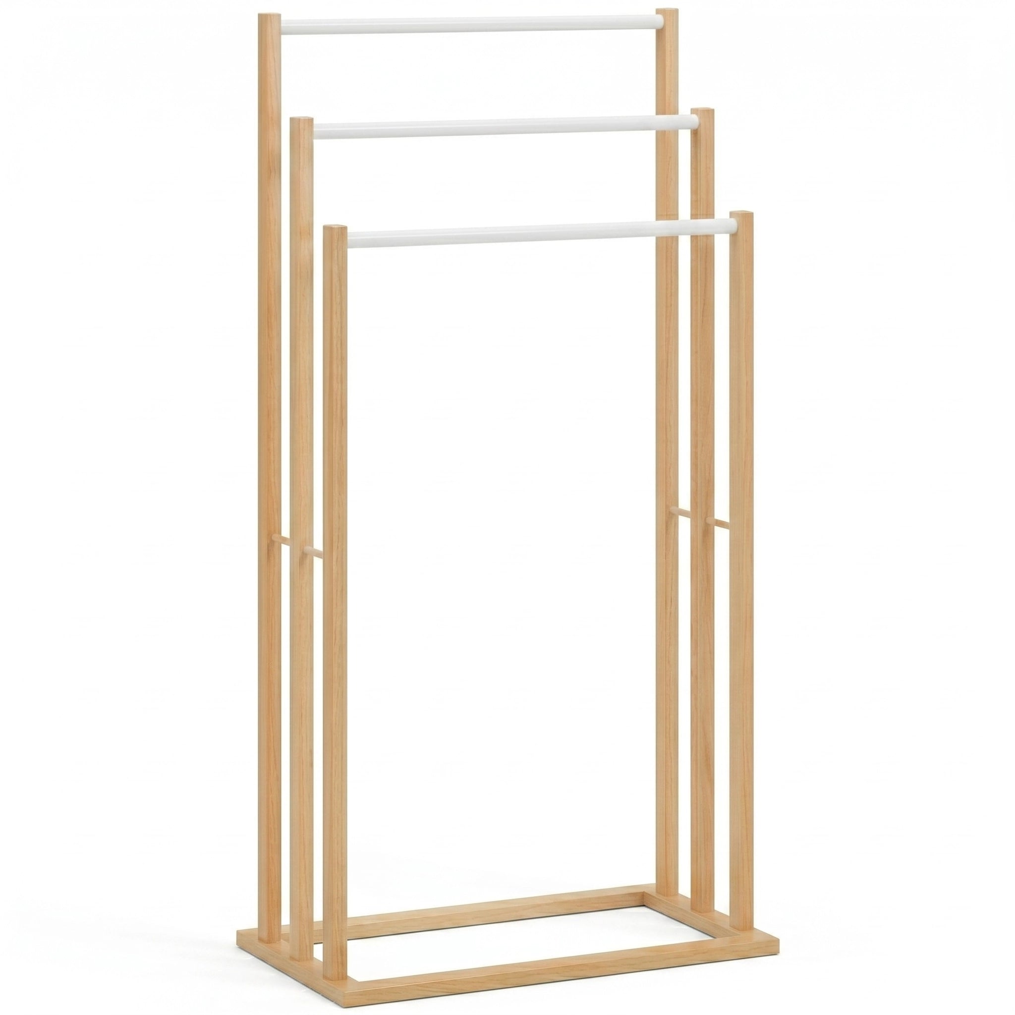 Porte-serviette Sur Pied En Bois 1