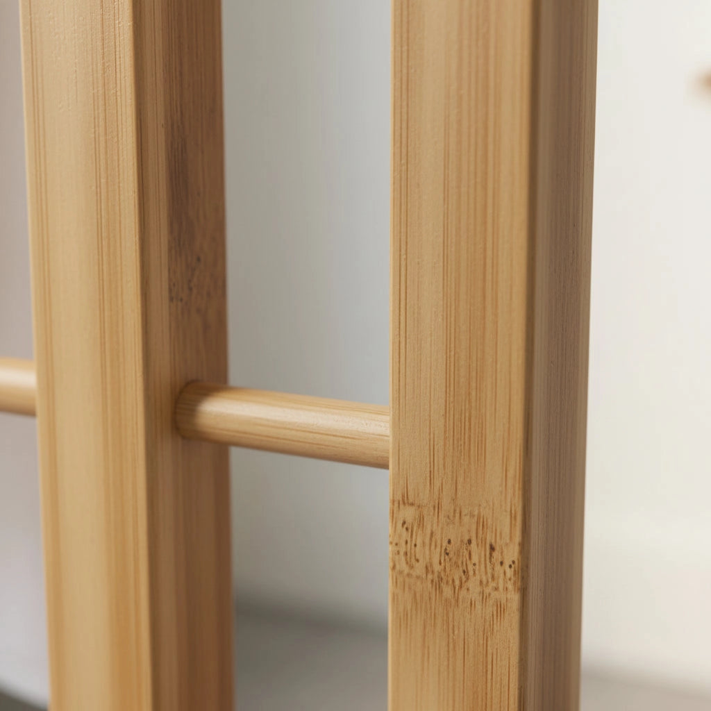 Porte-serviette Sur Pied En Bois 2