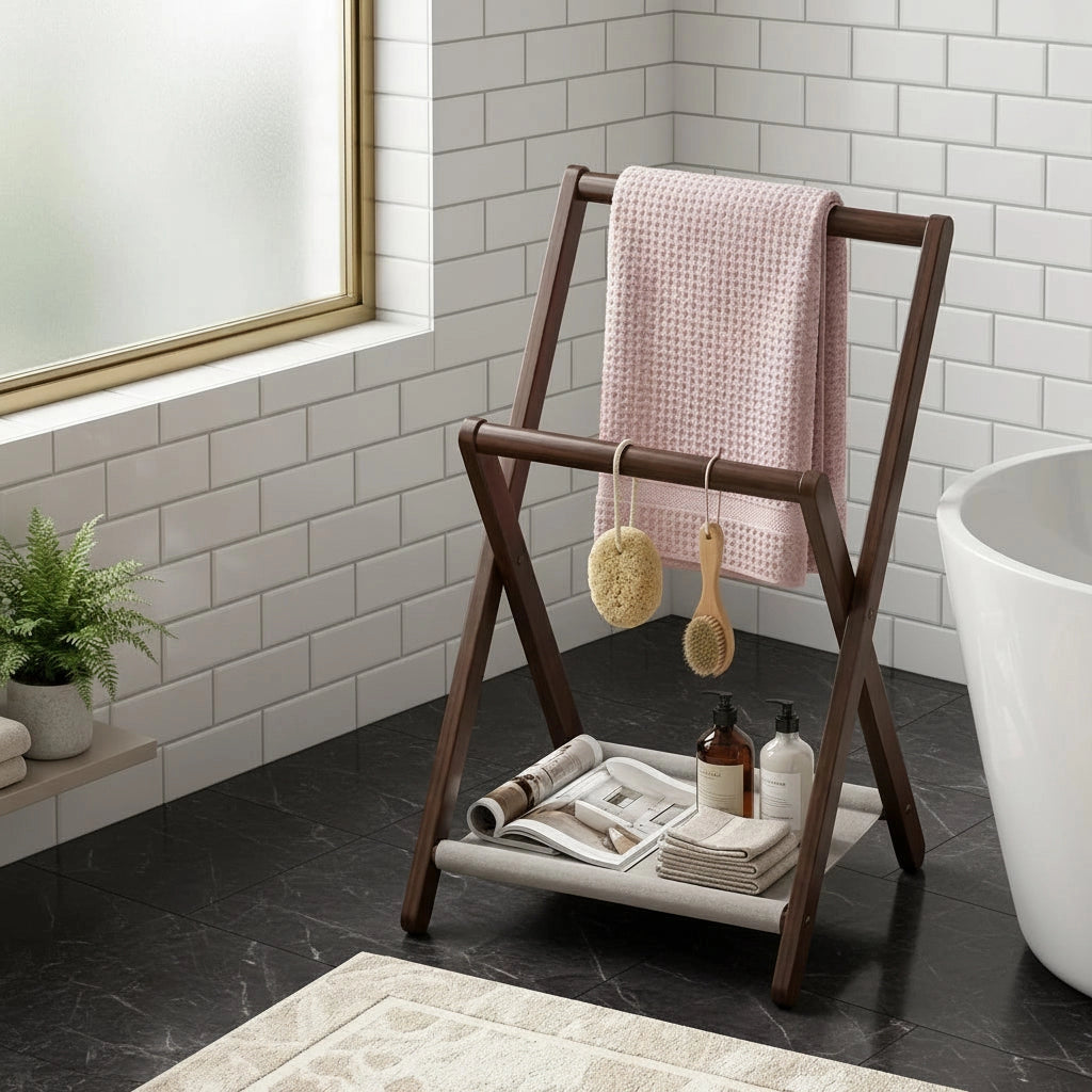 Porte-serviette Sur Pied Pliable 4