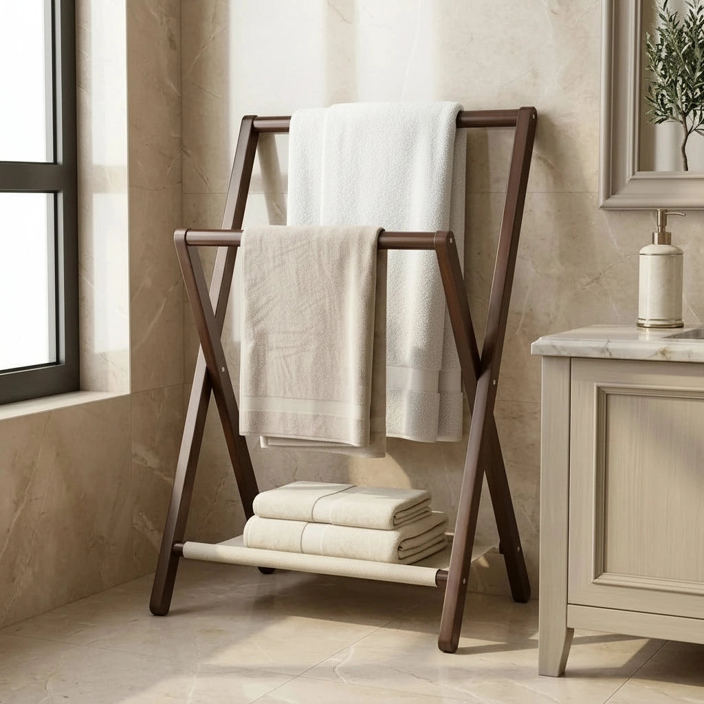 Porte-serviette Sur Pied Pliable 5