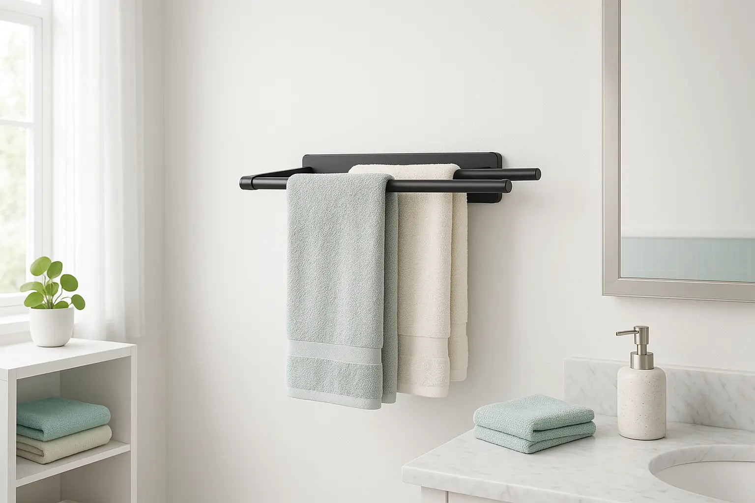 Porte Serviette Salle De Bain Sans Percer